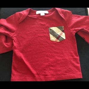 Long sleeve pocket Burberry shirt